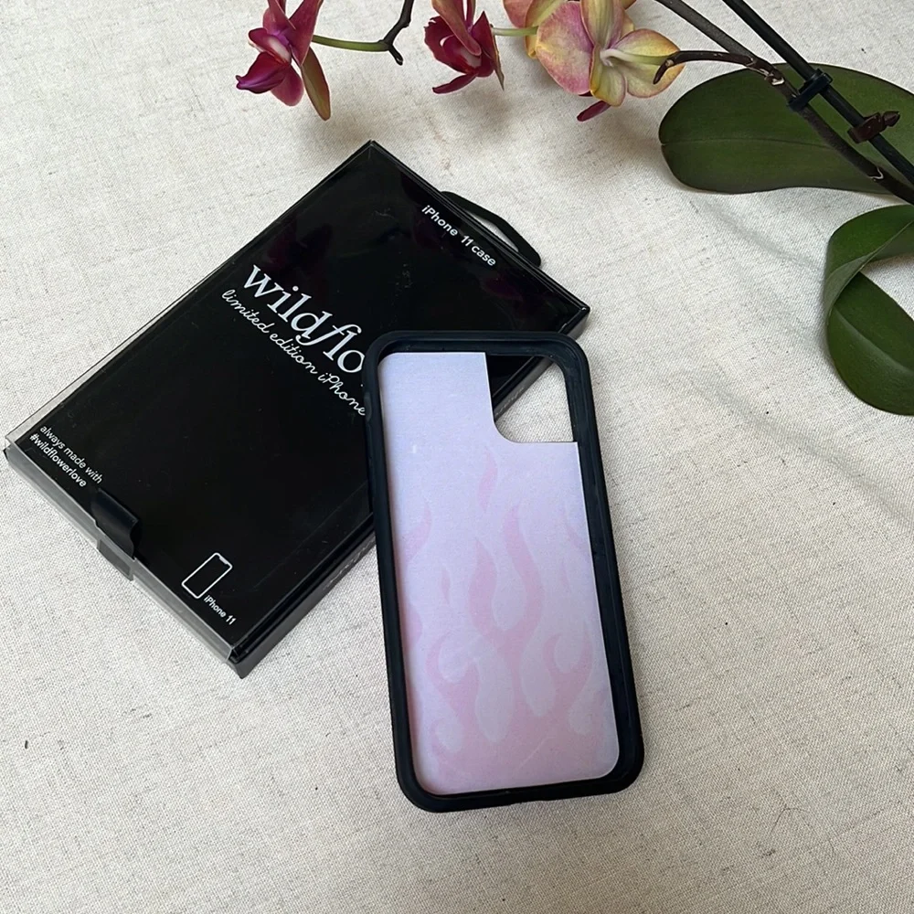 Wildflower iPhone 11 case Pink Flame